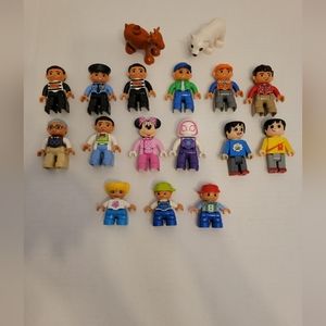 Lego Duplo and Lego Figures Lot